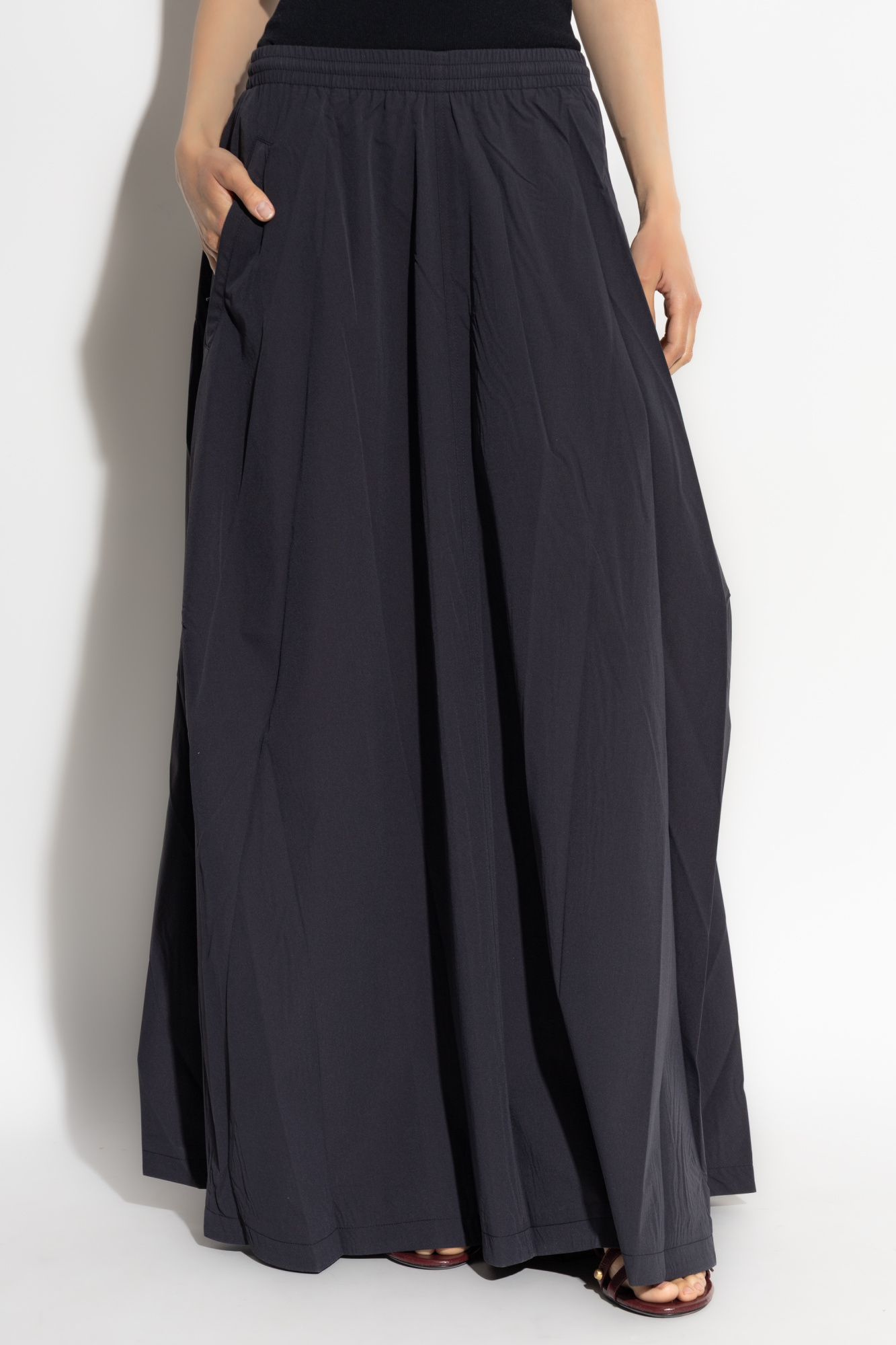 Navy blue Skirt with embroidered logo Balenciaga - Vitkac AS